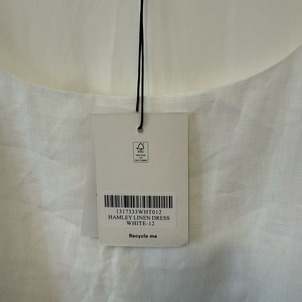 Reformation Hamley Linen Midi Dress NWT | 100% Linen Sustainable Summer - Picture 6 of 7